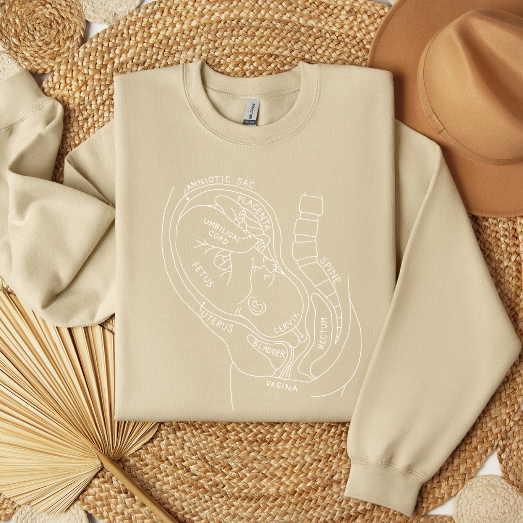 Pregnancy Anatomy Crewneck