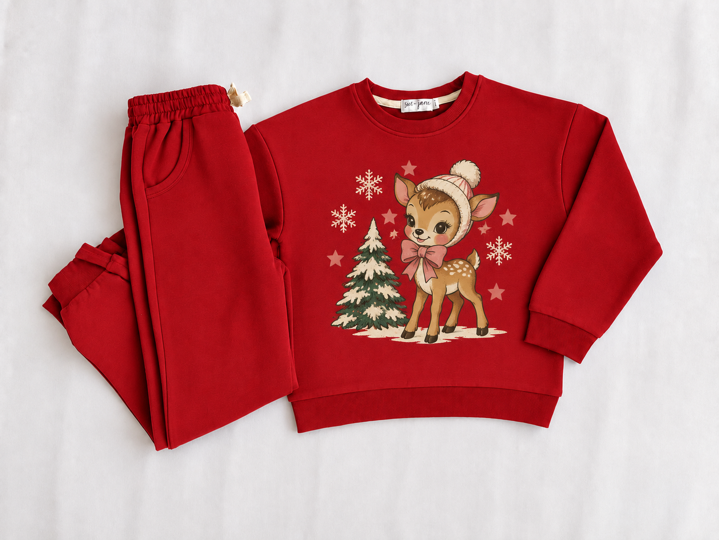 Organic Cotton Deer Jogger Set
