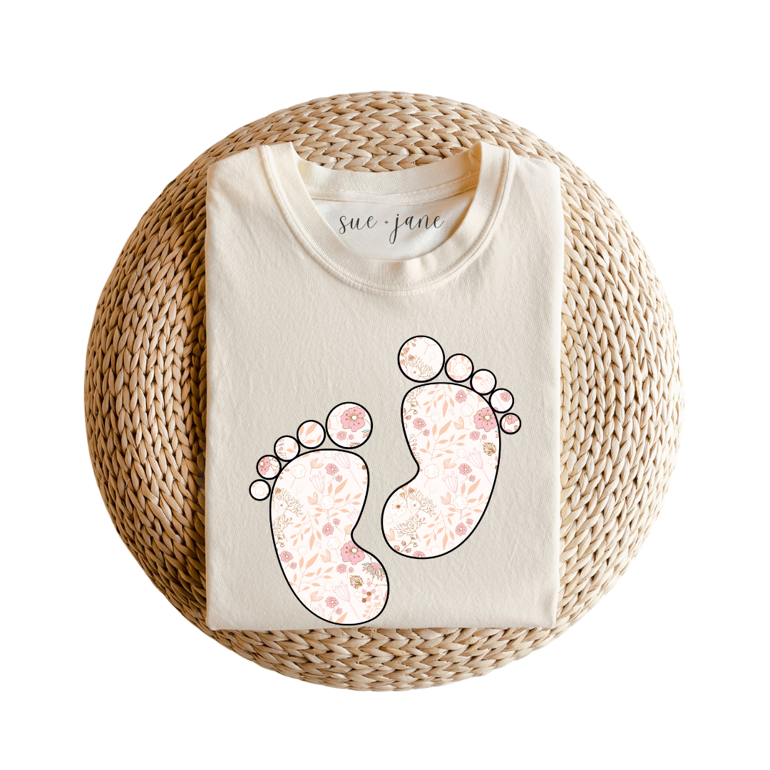 Floral Feet Tee
