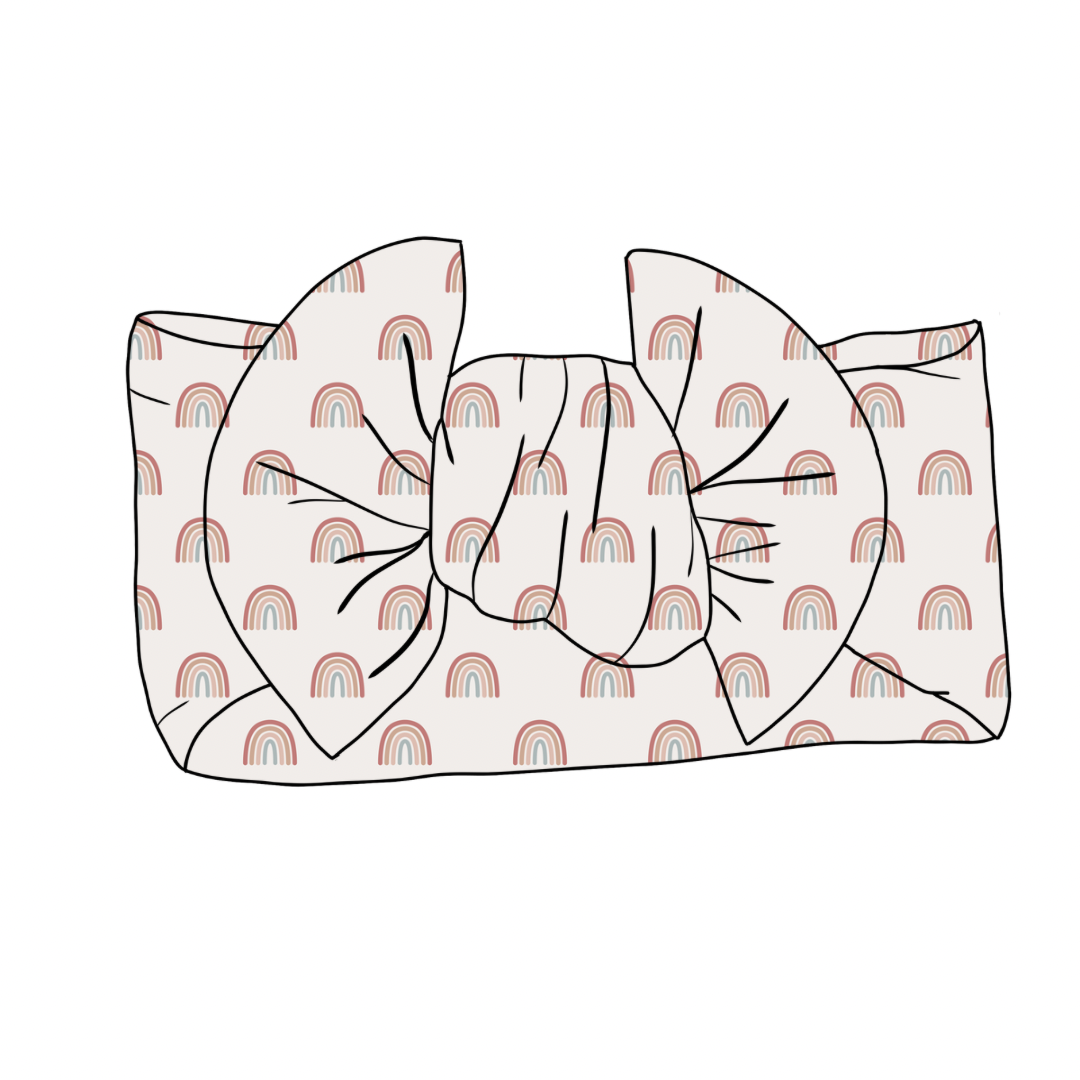 PREORDER Boho Rainbows Bamboo Headband