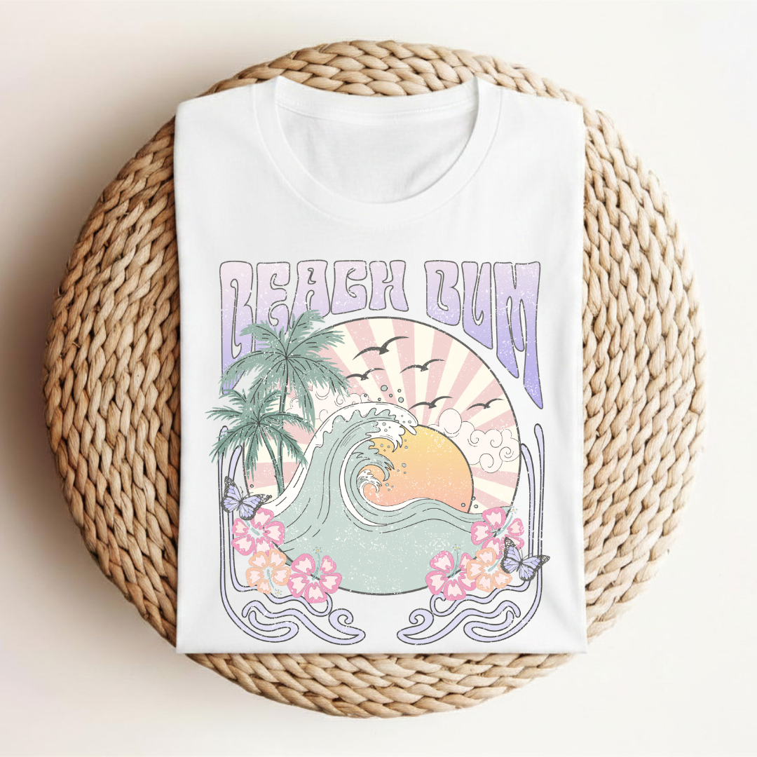 Beach Bum - 100% Cotton Tee