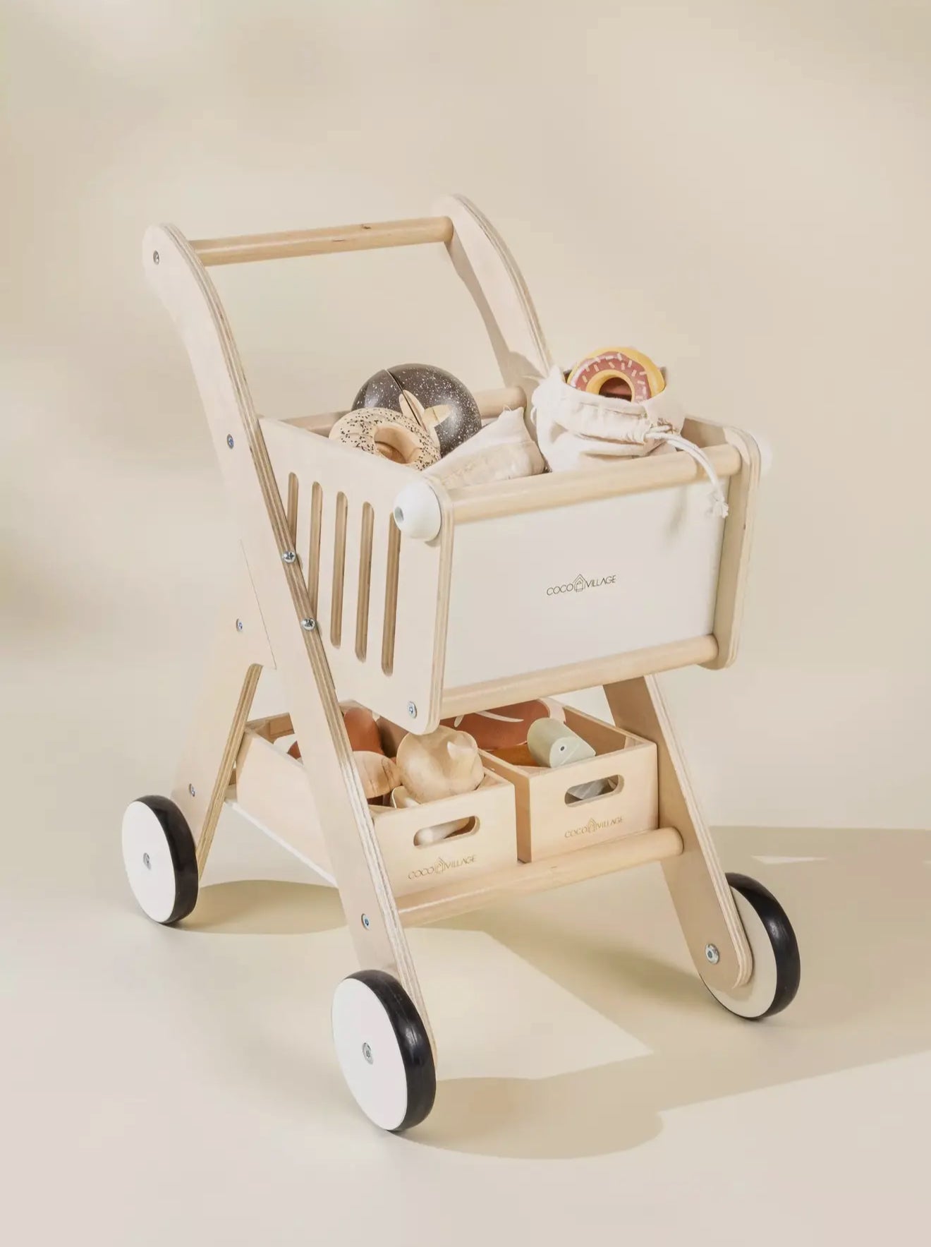 Wooden Shopping Cart