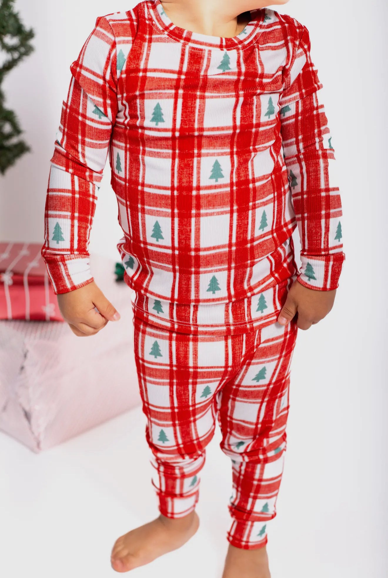 Plaid Pines Bamboo Pajamas