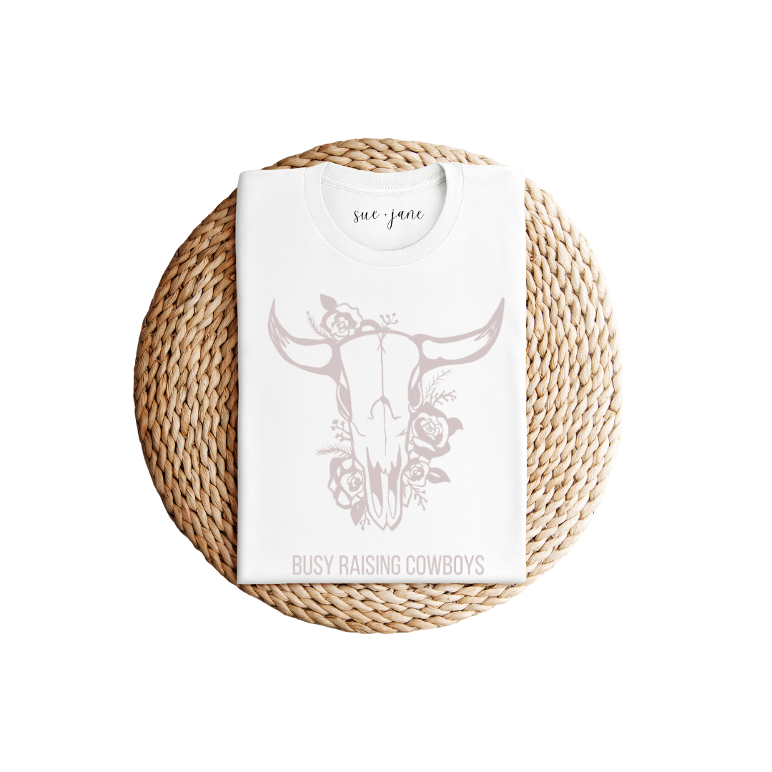 Busy Raising Cowboys Organic Cotton T-shirt