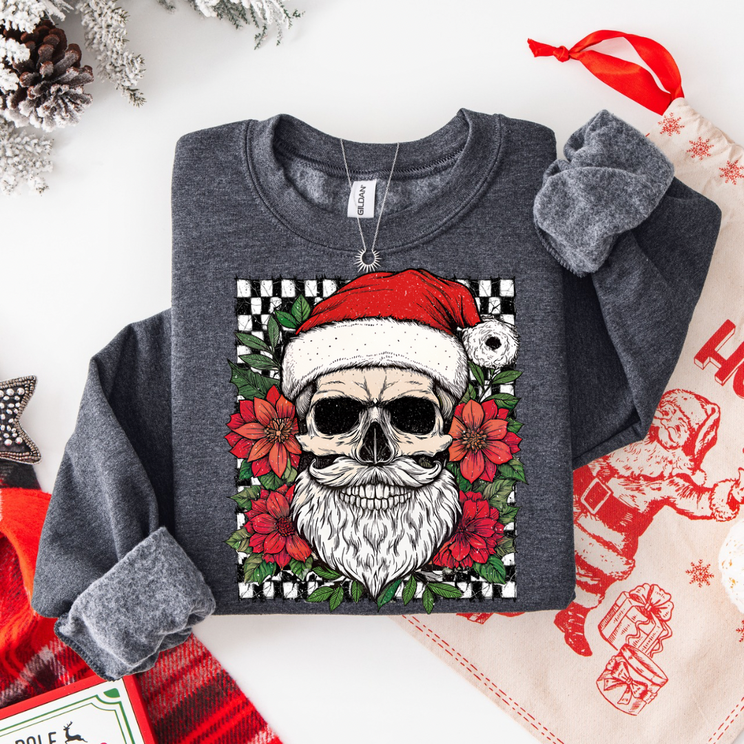 Christmas Skull Gildan Crewneck