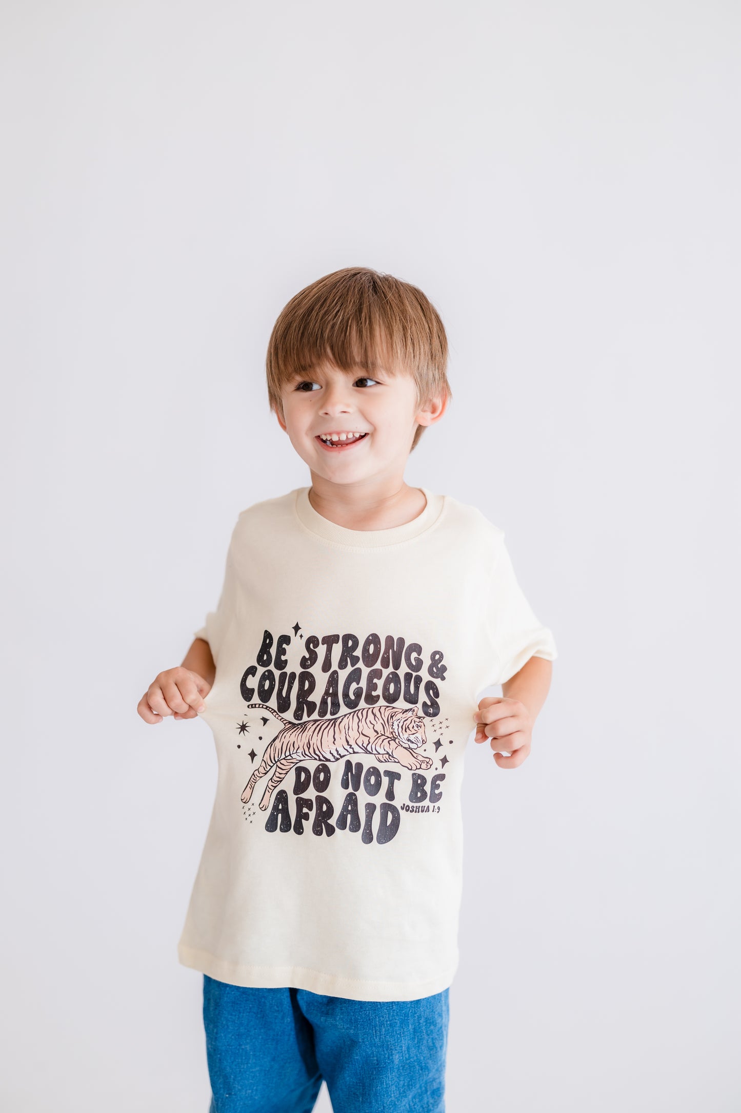 Strong & Courageous - 100% Cotton Tee