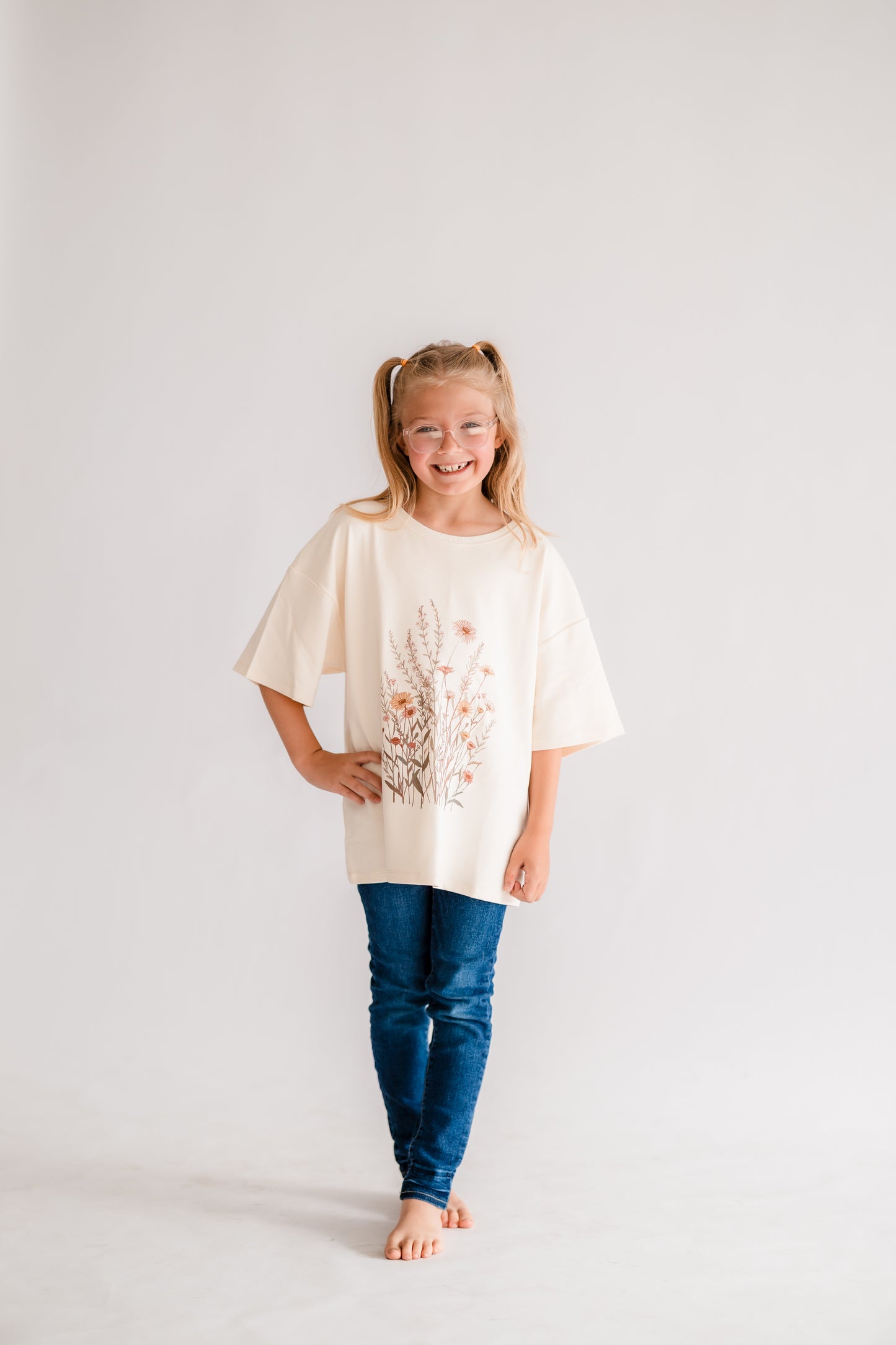 Floral Organic Cotton Boxy Tee