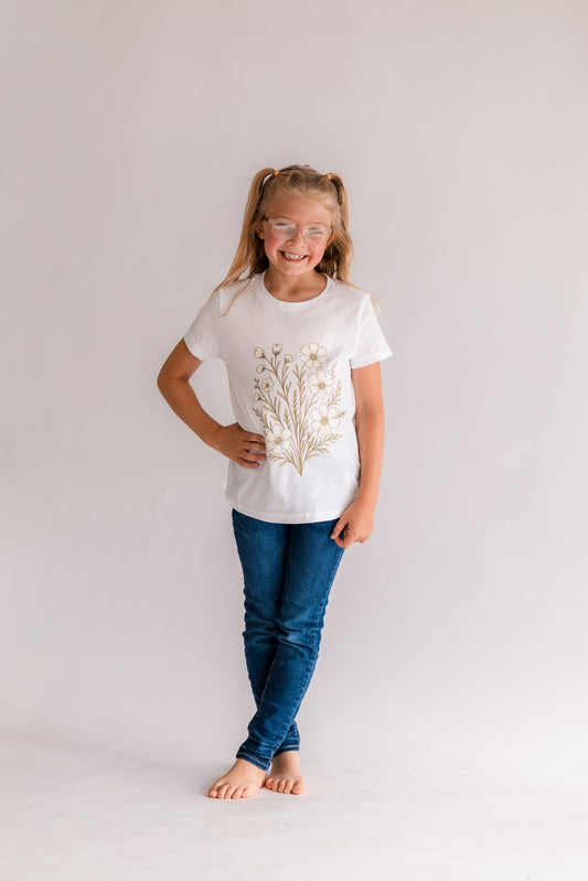Boho Floral Organic Cotton Tee