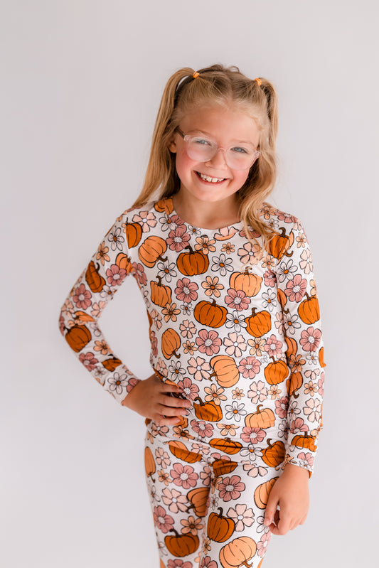 Autumn Floral Bamboo Pajamas
