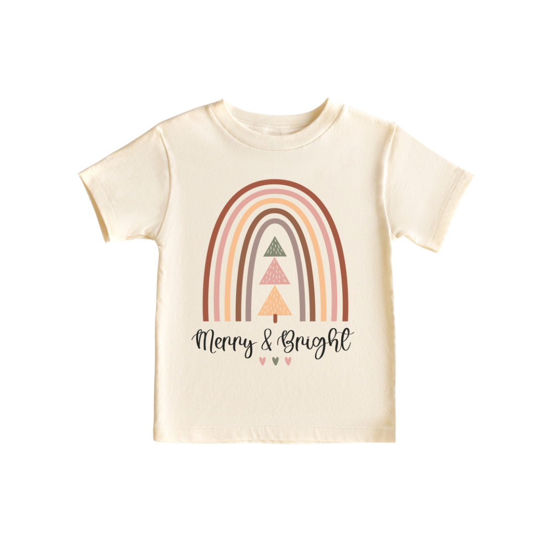 Merry & Bright - 100% Cotton Tee