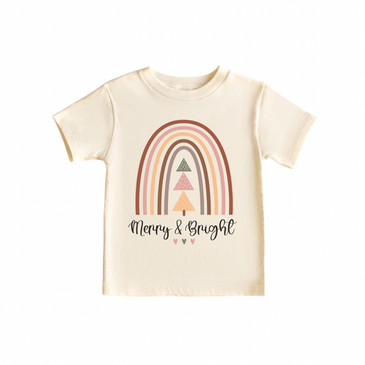 Merry & Bright - 100% Cotton Tee