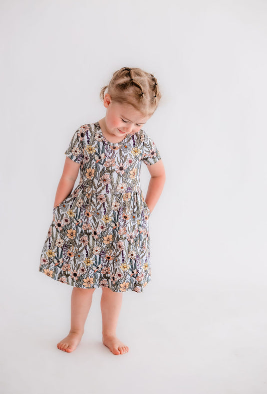 Wildflower Bamboo Twirl Dress