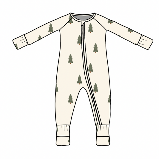 Christmas Trees Bamboo Zippy