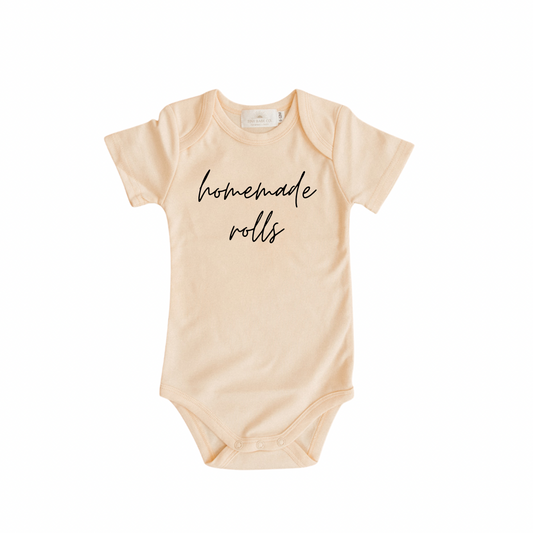 Homemade Rolls Organic Cotton Bodysuit