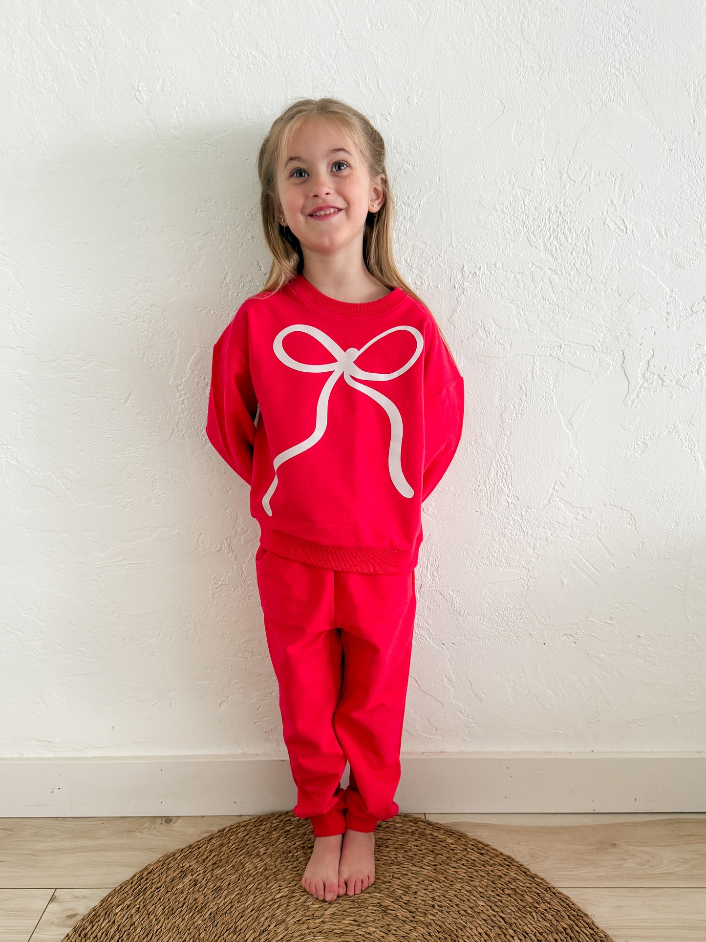Organic Cotton Bow Jogger Set
