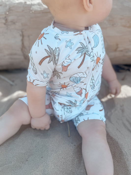 Summer Ice Cream Bamboo Shorty