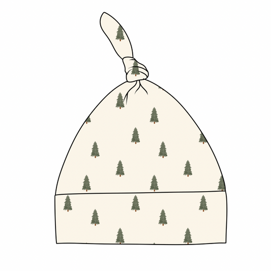Christmas Trees Bamboo Top Knot Hat