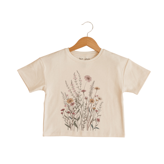 Floral Organic Cotton Boxy Tee