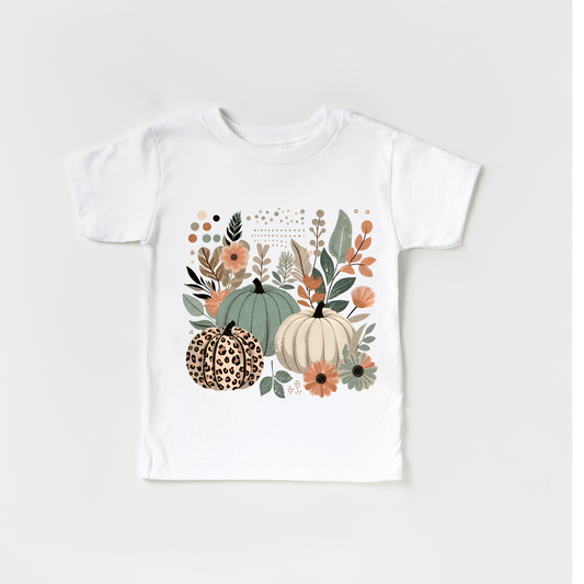 Boho Fall Florals Organic Cotton T-shirt