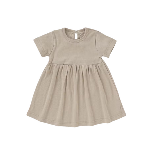 PREORDER Ribbed Short Sleeve Dress