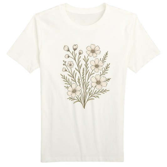Boho Floral Organic Cotton Tee
