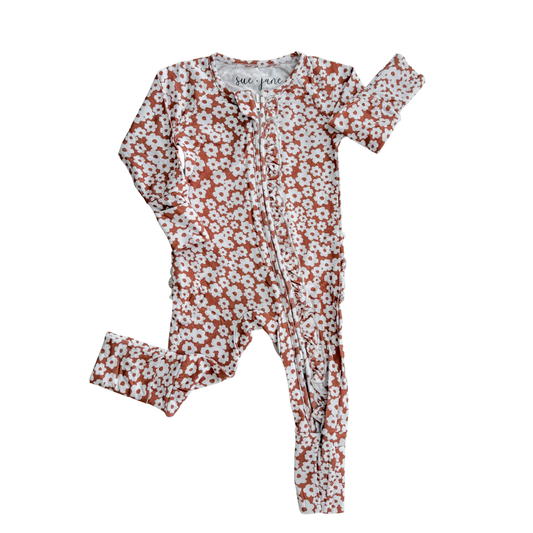Flower Child Ruffle Bamboo Zippy