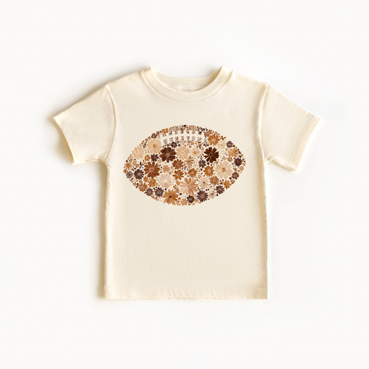 Floral Football Organic Cotton T-shirt