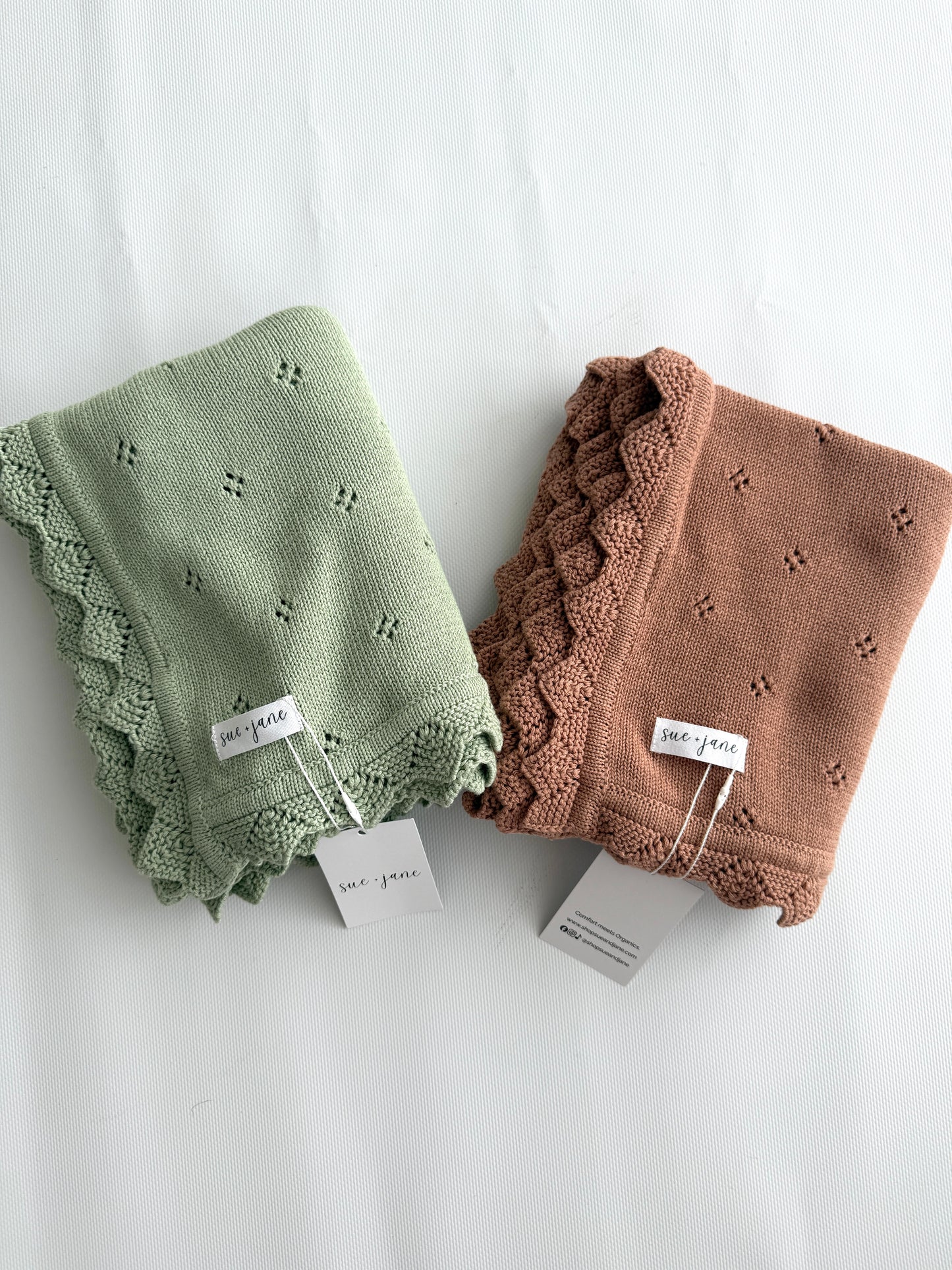 Pointelle Swaddle Blanket