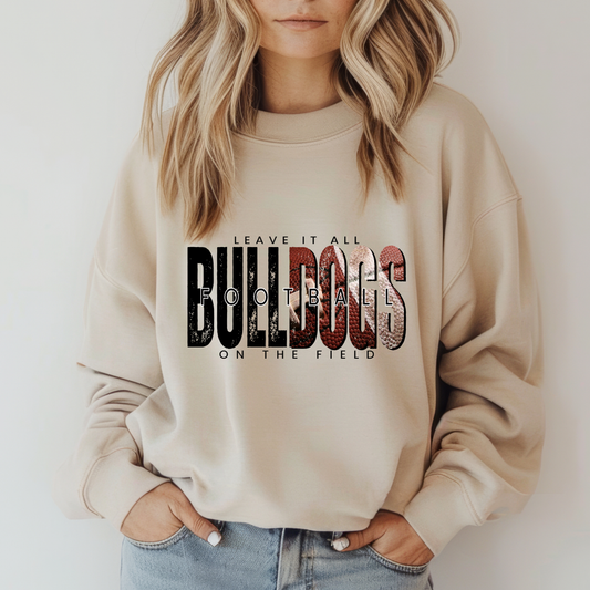 Bulldog Football Crewneck