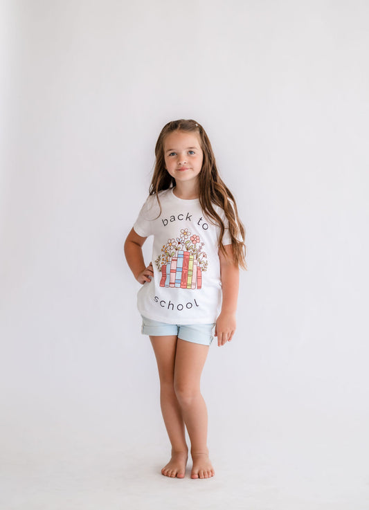 Back to School Books Organic Cotton Tee