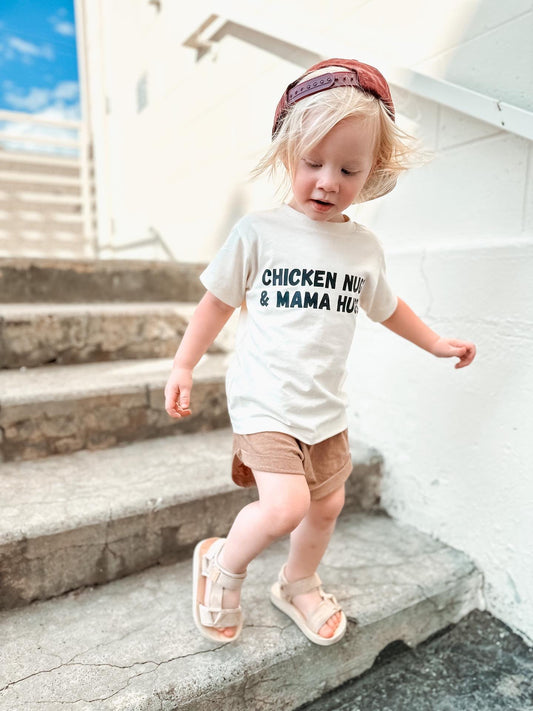 Chicken Nugs & Mama Hugs - 100% Cotton T-shirt