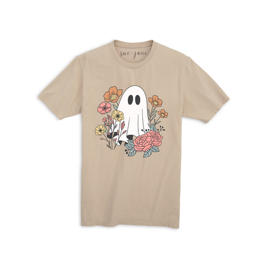 Floral Ghost Organic Cotton T-shirt