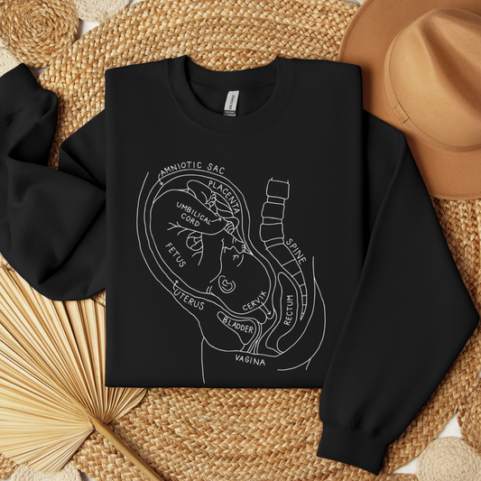 Pregnancy Anatomy Crewneck