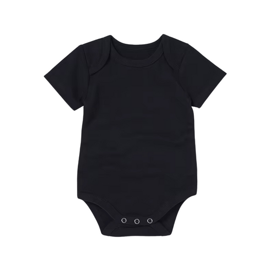 PREORDER Organic Cotton Bodysuit - Black
