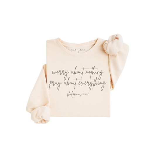 Philippians 4:6-7 Organic Cotton Crewneck