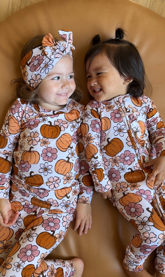 Autumn Floral Bamboo Pajamas