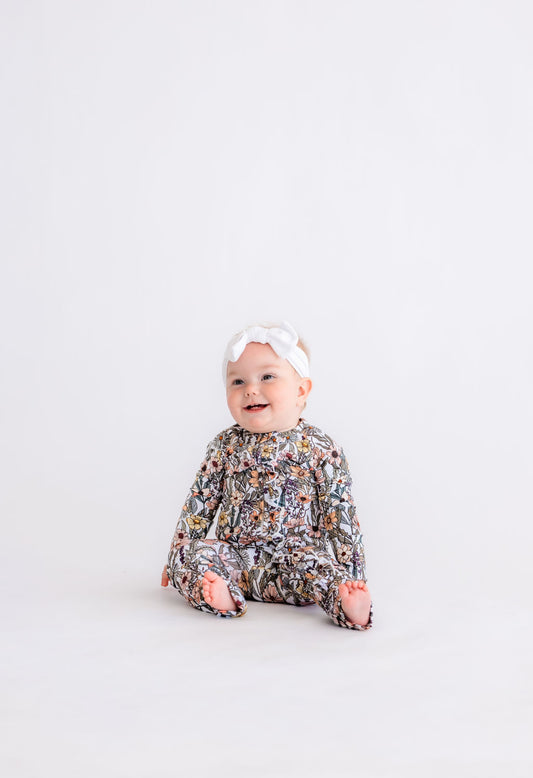 Wildflowers Ruffle Bamboo Zippy