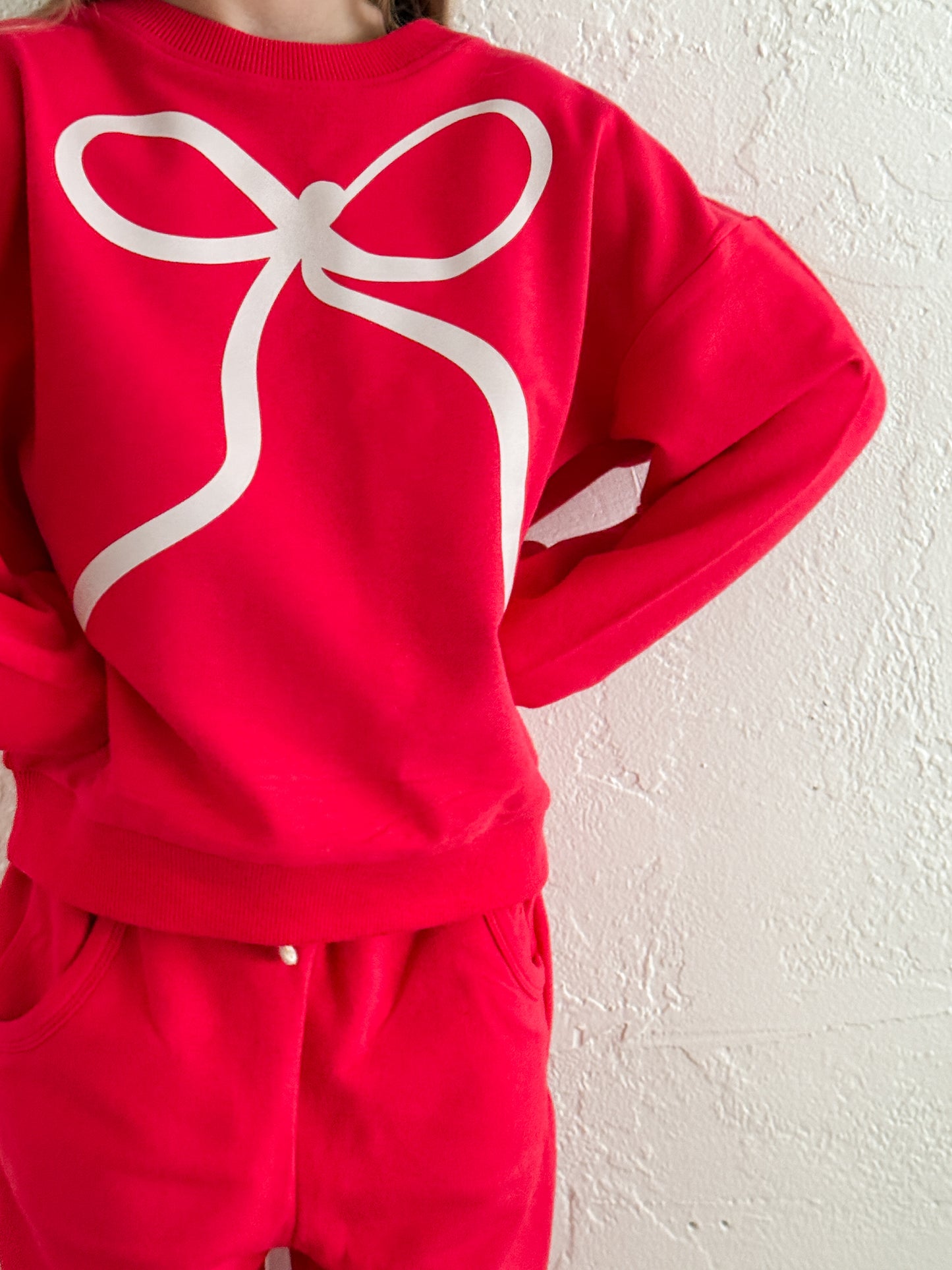 Organic Cotton Bow Jogger Set