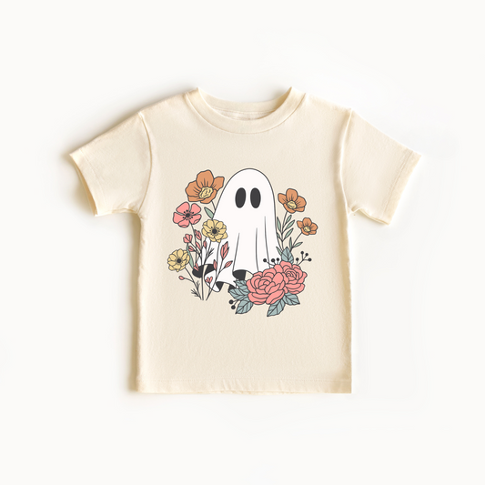 Floral Ghost Cotton T-shirt