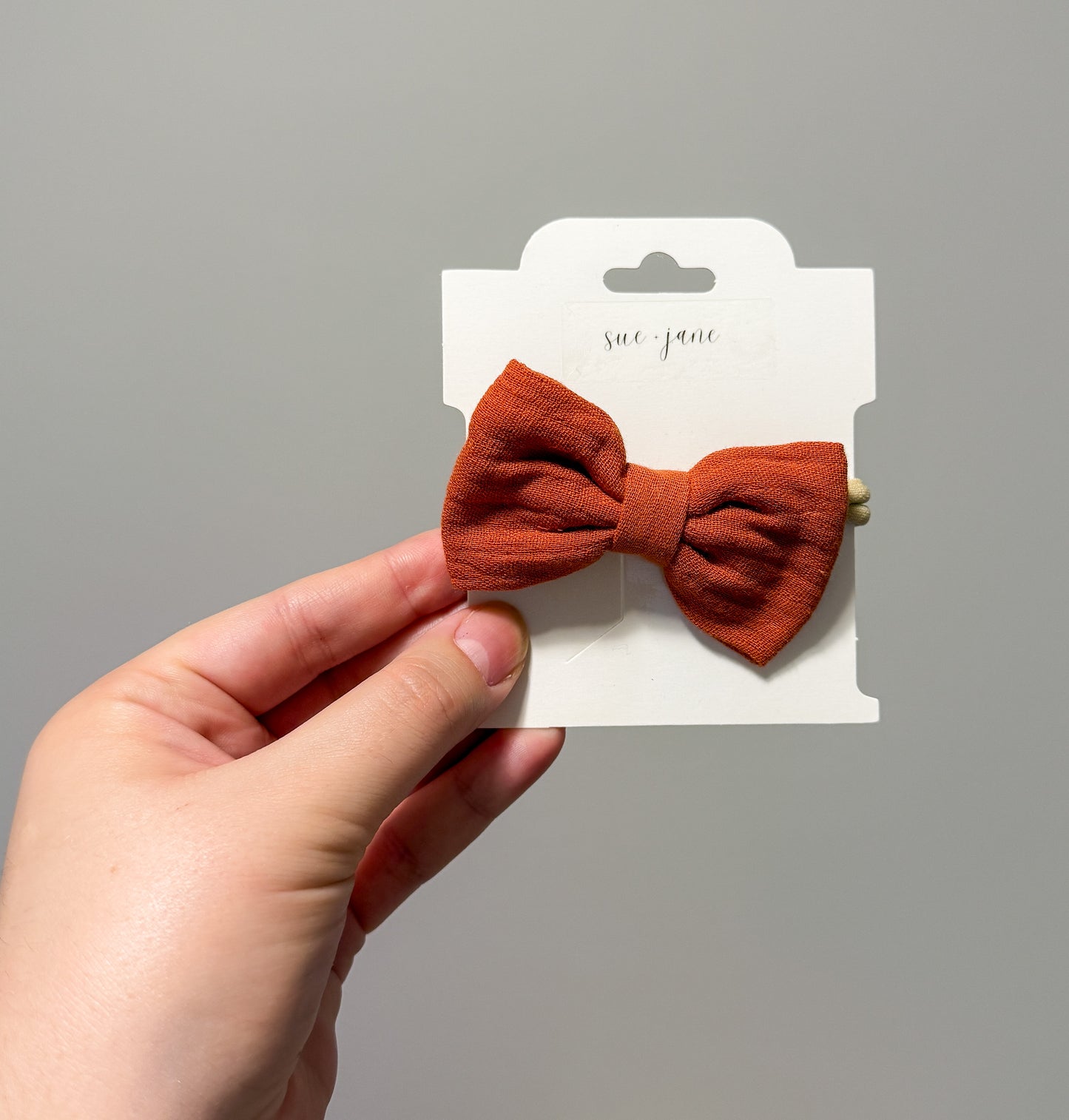 Cinnamon Bow on Headband