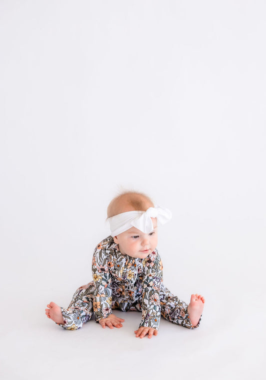Wildflowers Ruffle Bamboo Zippy