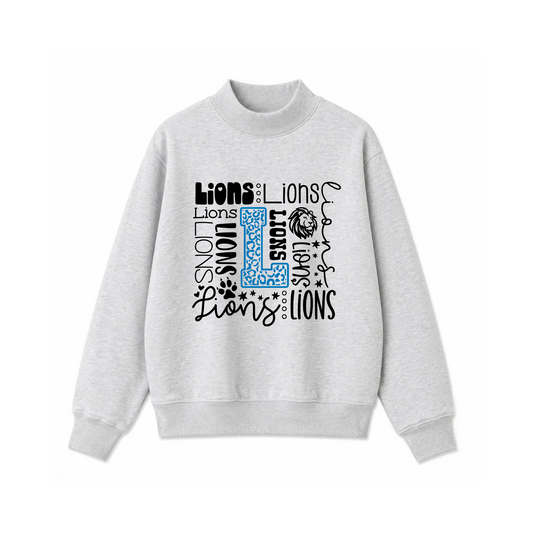 L:ions Varsity Fleece Mock Neck