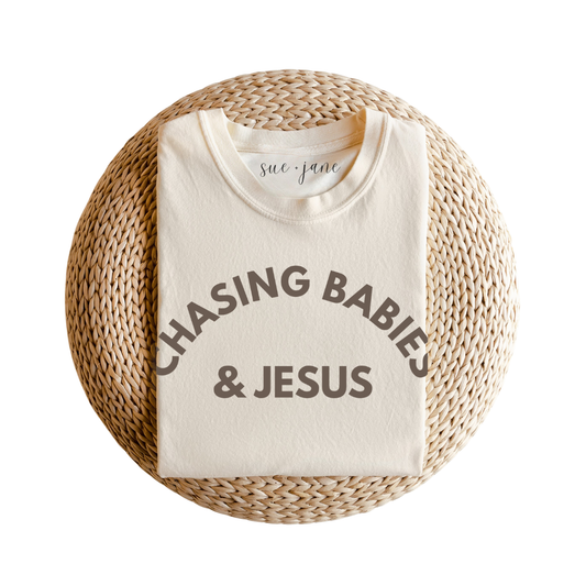 Chasing Babies & Jesus Organic Cotton T-shirt
