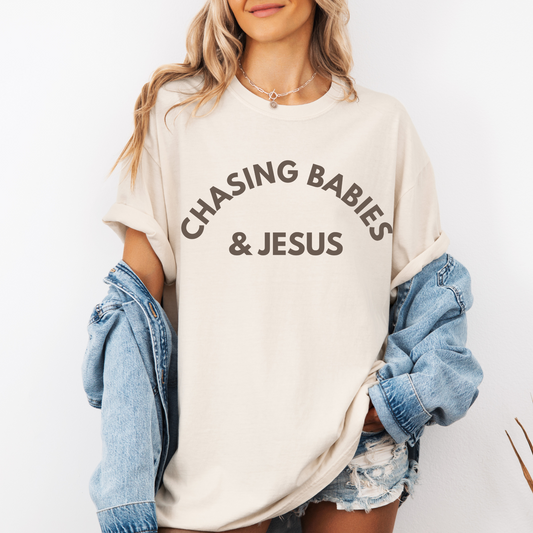 Chasing Babies & Jesus Organic Cotton Mama T-shirt