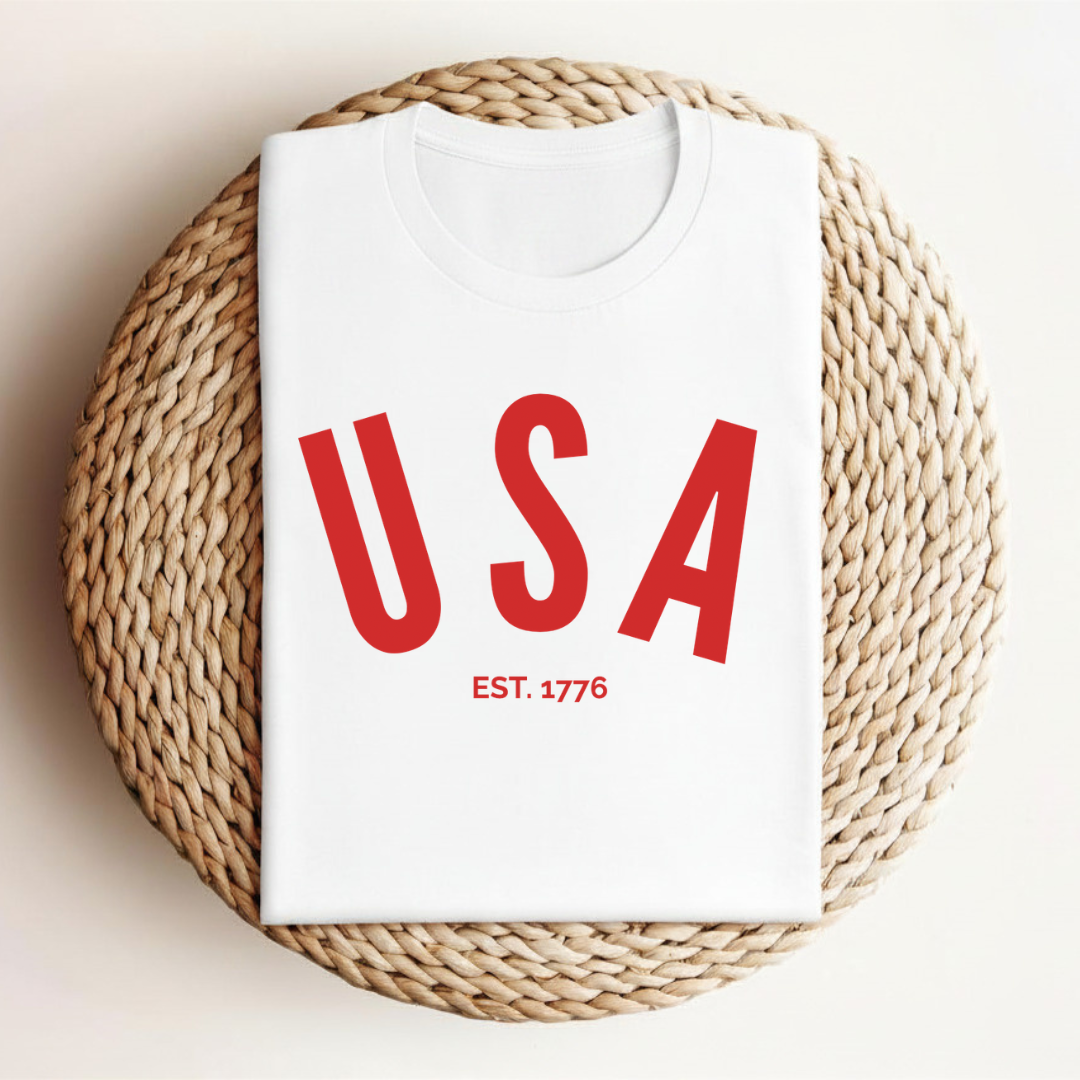 USA Organic Cotton Block Tee