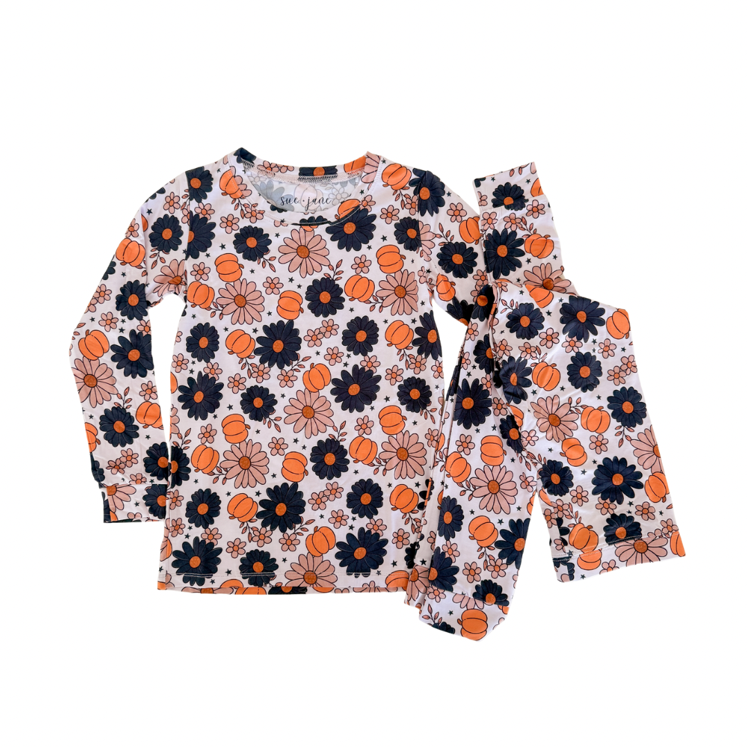 Spooky Floral Bamboo Pajamas