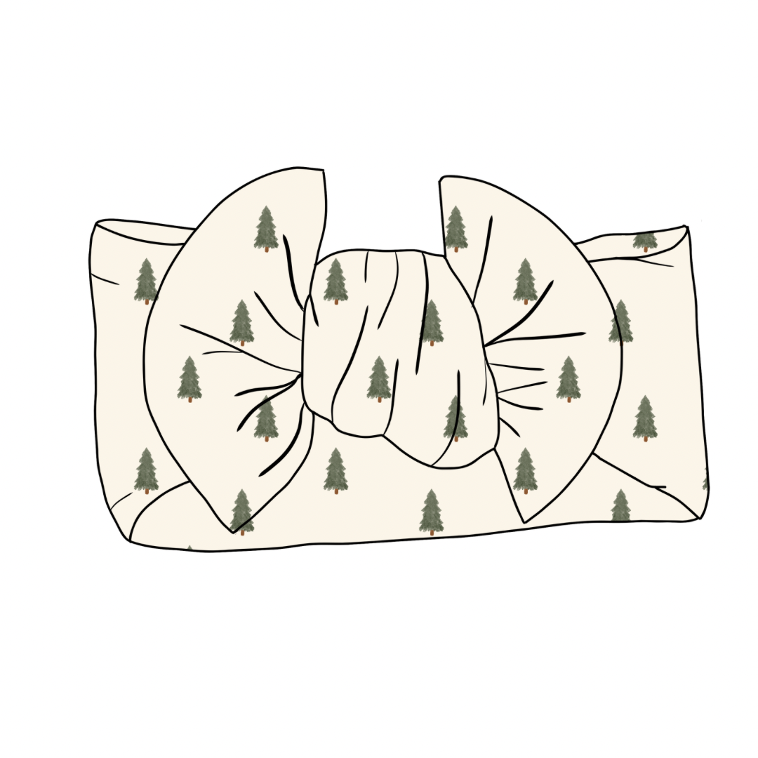 Christmas Trees Bamboo Headband