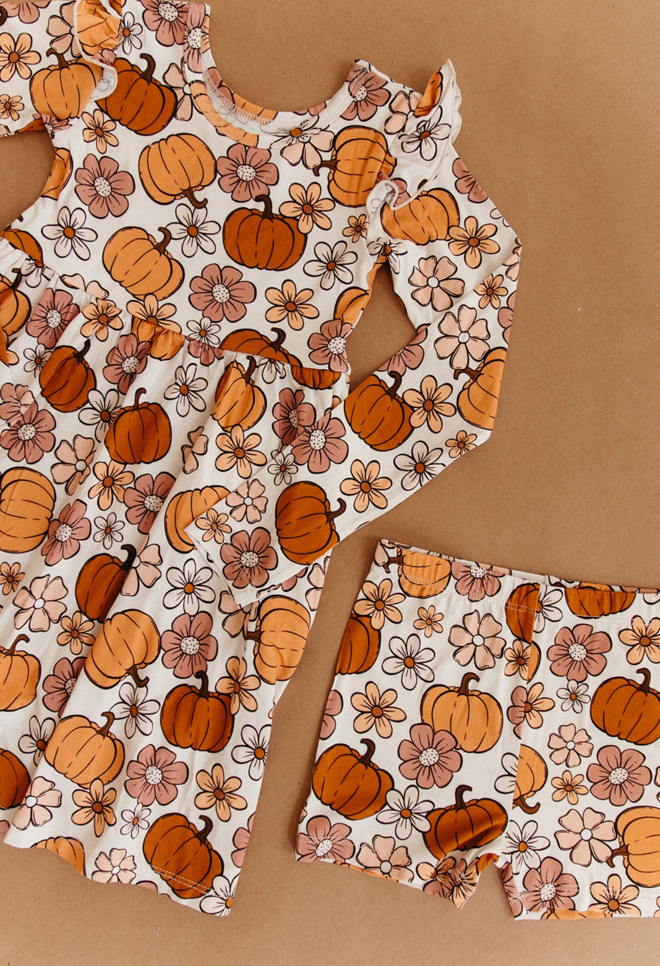 Autumn Floral Bamboo Twirl Dress