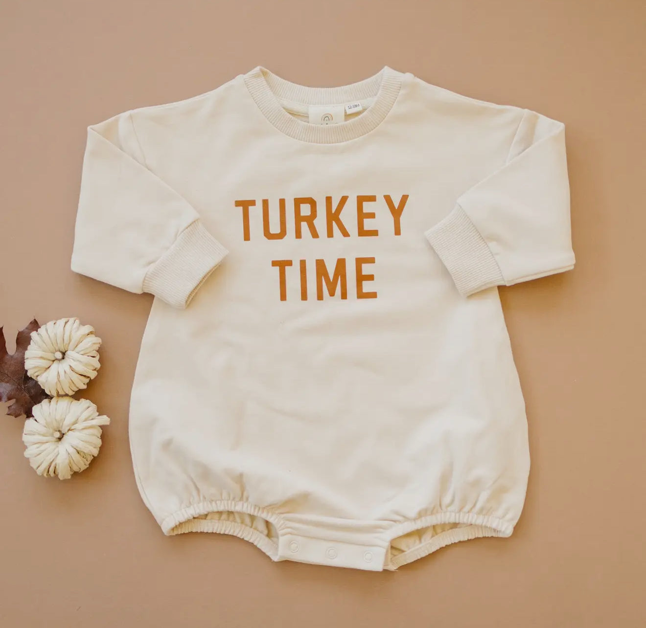 Turkey Time Organic Cotton Bubble Romper