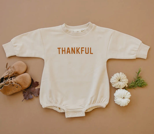 Thankful Organic Cotton Bubble Romper